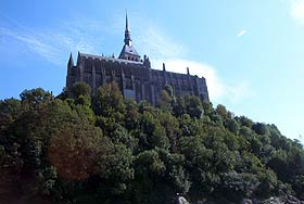 Der Mont St. Michel von der Meerseite aus fotografiert. - Klicken Sie auf das Bild, um das Fotoalbum zu öffnen.